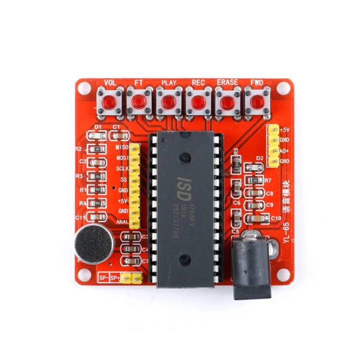 Модуль записи голоса ISD1760 5 В для AVR PIC YL-65 ISD1700 |