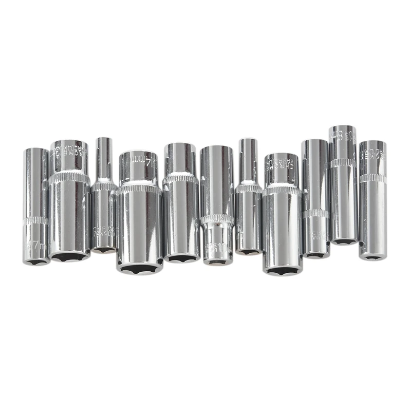 

11 шт. 1/4 дюймовый накопитель глубокое гнездо набор таможенный приходной ордер ручные инструменты 6 точка длинный шестигранный инструмент дл...