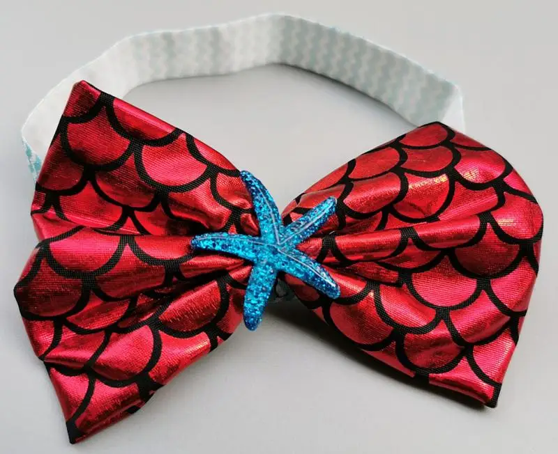 Повязка на голову для маленьких девочек с бантом и короной эластичные детские