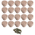 Ручки круглые деревянные с круглой ручкой для шкафа, ящика, гардероба, обувного шкафа, домашние аксессуары, 1620 шт., 35x25 мм