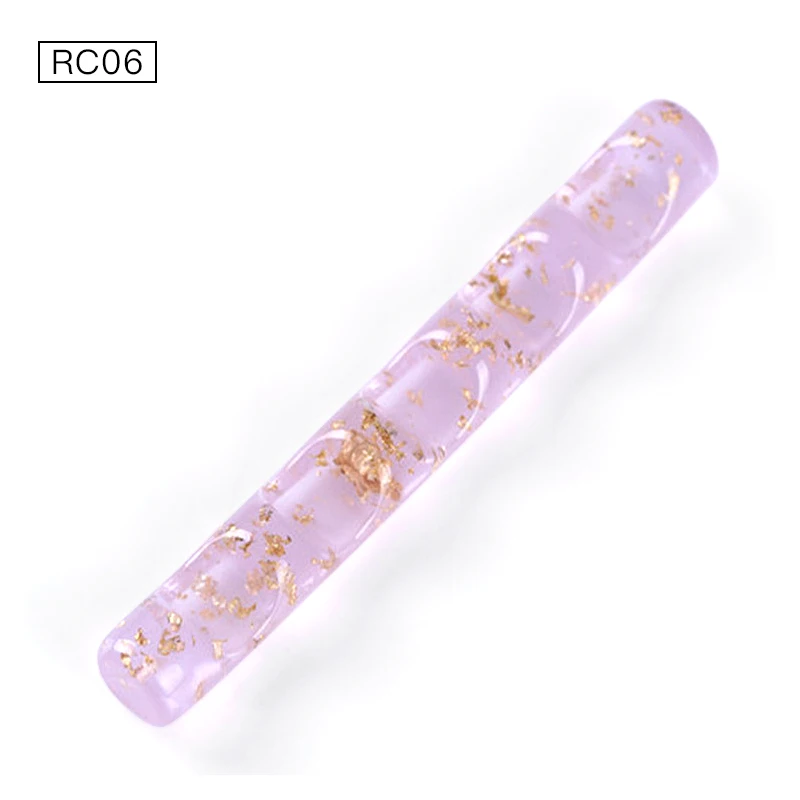 

MEET ACROSS Nail Brush Rack Shelf Painting Pen Rest Holder Stand 5 Grids Acrylic Colorful UV Gel Brush Display Holder