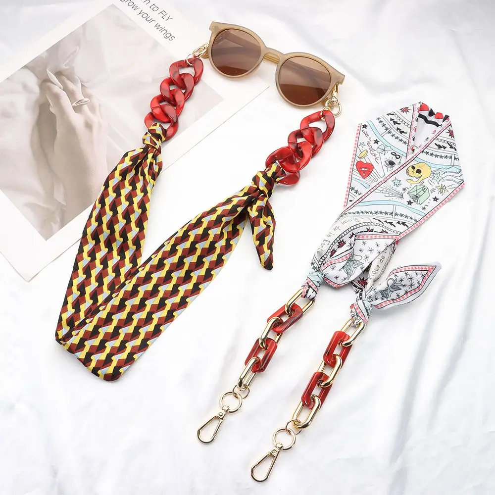 Очки солнцезащитные женские с шелковой лентой стильные аксессуары для чтения