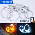 Беспроводной разноцветный RGB светодиодный дневной свет с Wifi Angel Eye, дневные ходосветильник огни DRL для Fiat Coupe 1993 1994 1995 1996 1997 1998 1999 2000