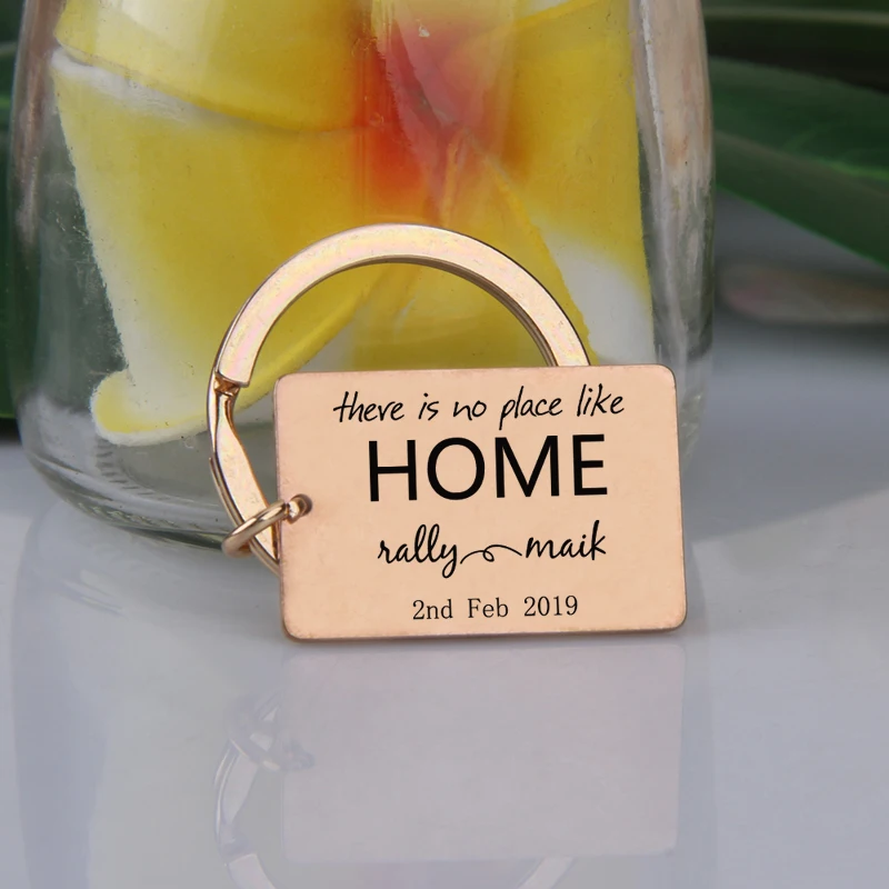 Брелок для ключей предупреждающий о том что нет места как дома настраиваемый