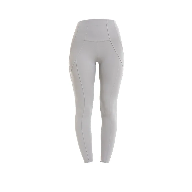 

New High Waist Hip Lift Stitching Yoga Pants Slimming Leggings Double-Sided Brocade Peach Hip Fitness Pants for Women