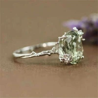 new womens fresh art branch closed ring engagement simple hand decoration size 6 10