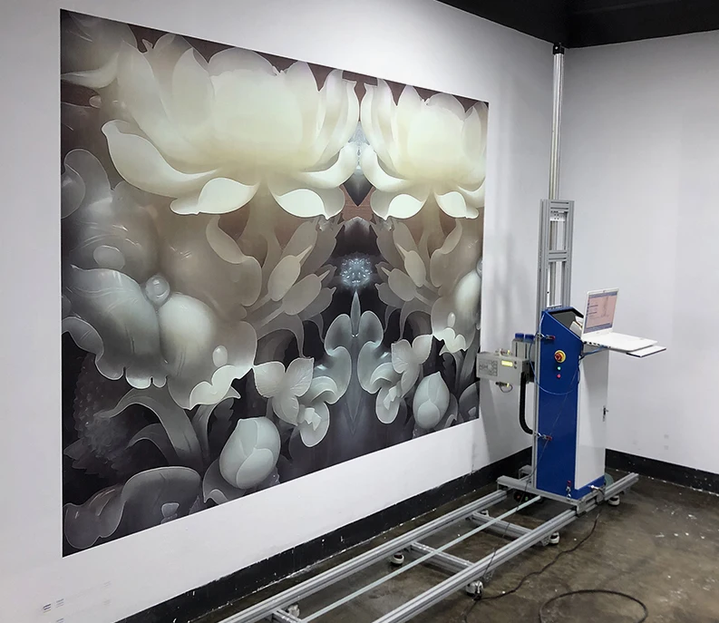 3D Photo Direct to Wall Inkjet Printer Machine High Resolution Factory Wall Painting Price UV Inkjet 3D Floor Wall Tiles Printer