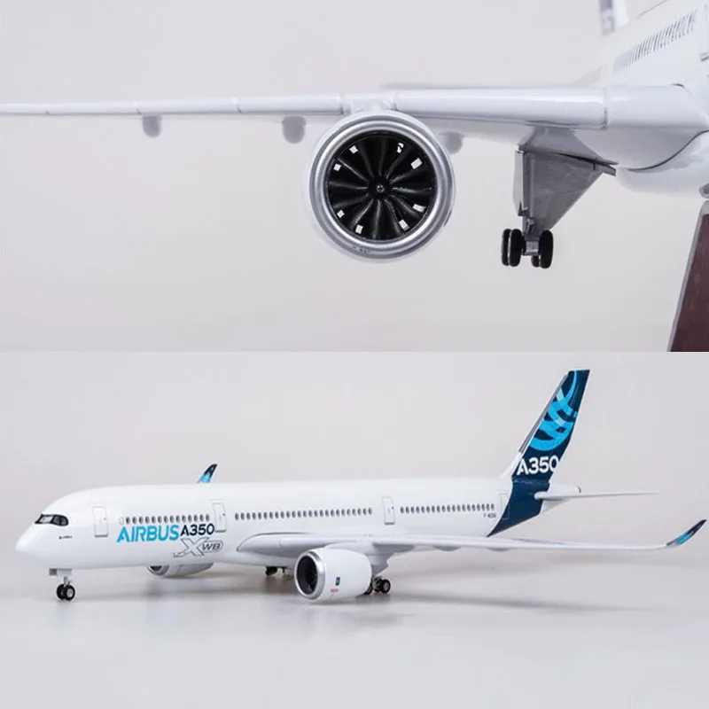 47 см 1/142 масштаб самолет Airbus A350 прототип XWB авиакомпания Модель W светильник и колеса литья под давлением пластиковая Смола самолет для сбора