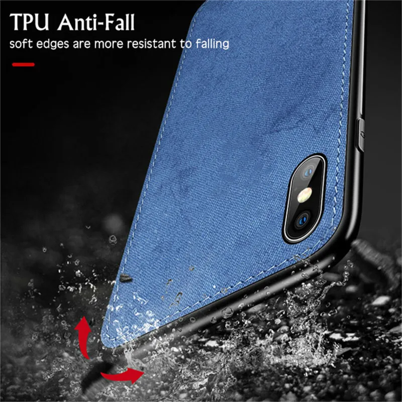 Ультратонкий тканевый силиконовый чехол для iphone 7 8 6 6s Plus 11 Pro X Xs Max Xr | Мобильные