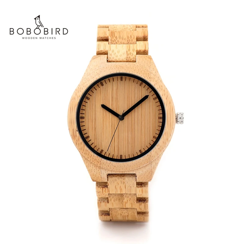 

BOBO BIRD Wooden Watch Men relogio masculino Timepieces Japan Movt 2035 Quartz Watches Special for Drop Shipping