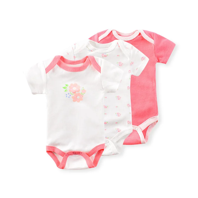 Комбинезон для новорожденных, комбинезон, хлопок, лето, Roupas de bebe, обезьяна, собака, печать, детская одежда, Комбинезон Девочки младенца, 6 шт, 3 шт./лот