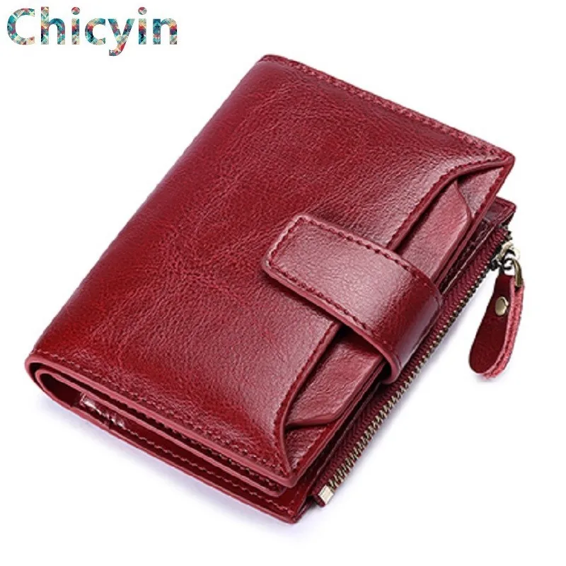 Известный бренд Женские короткие бумажник из коровьей кожи женская кожаная