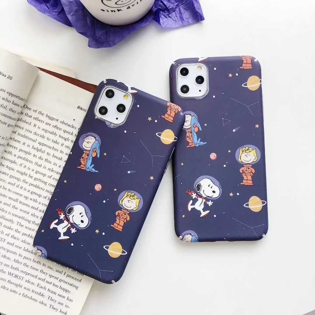 Милый чехол для телефона с рисунком арахиса собаки Шарли коричневого цвета iPhone 11