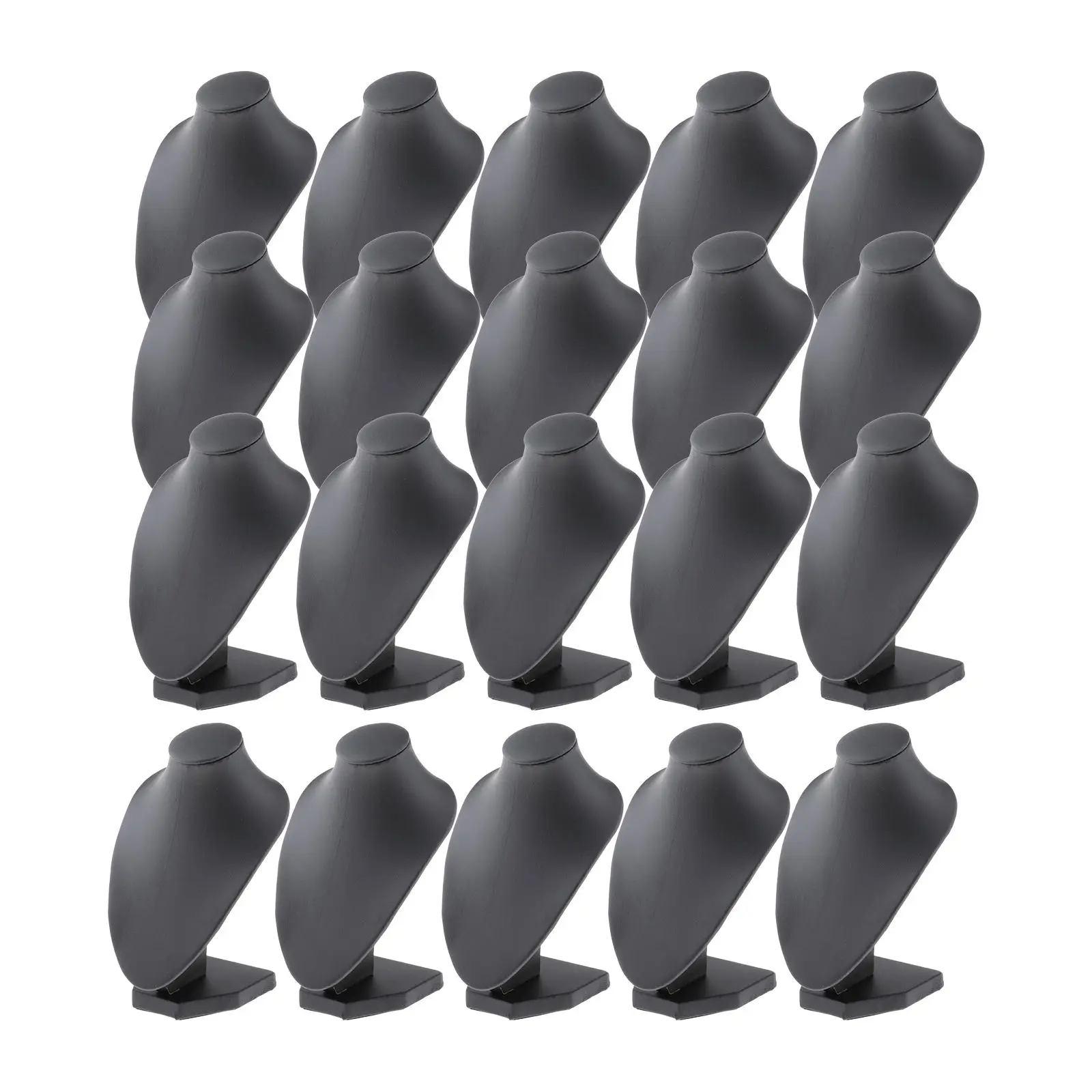 

20PCS Black Velvet Necklace Display Stand Shop Home Chain Jewelry Holder