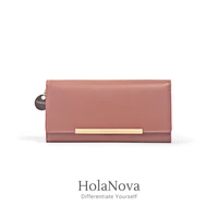 seagloca wallet korean version of the solid color two fold wallet simple large accommodating ladies clutch