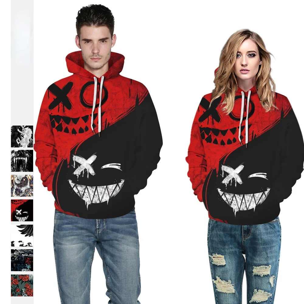 

Свитер с капюшоном и длинным рукавом для пар, на весну и осень