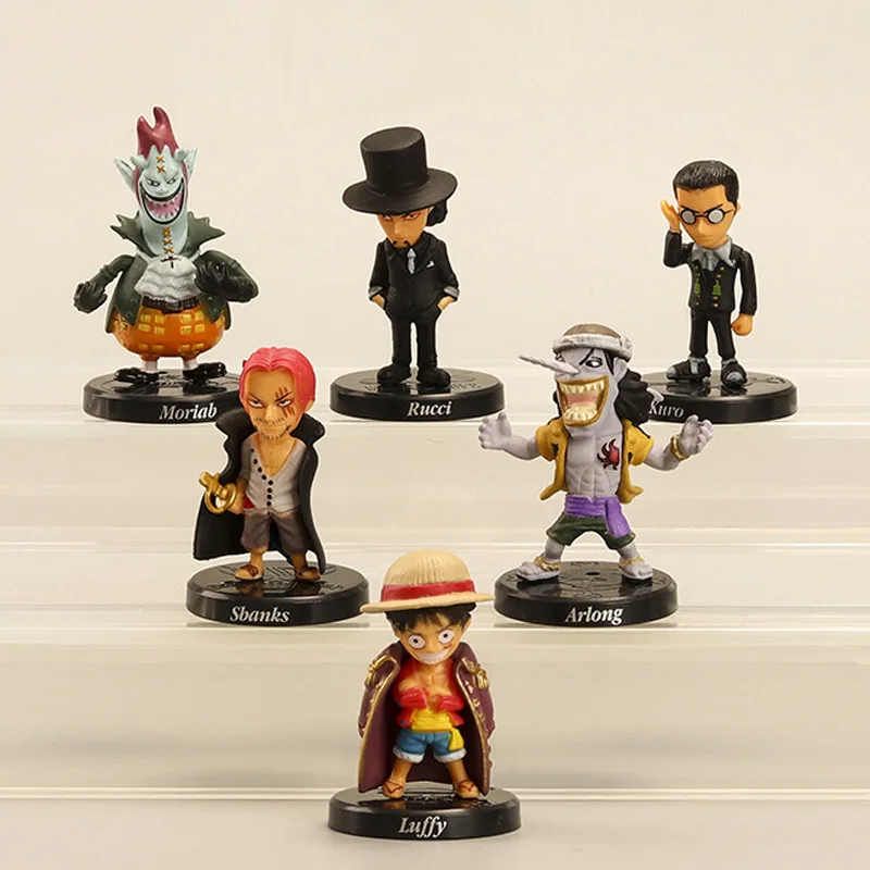 4 см 12 шт./лот анимационная цельная экшн-фигурка Luffy Shanks Enel Mariab Rucci Багги крокодил