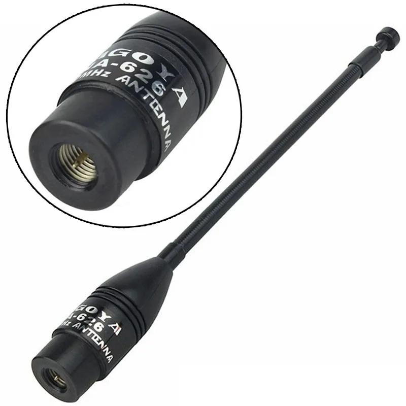 

Оригинал, NAGOYA NA-626 SMA-M VHF/UHF 144/430Mhz 2,15/3.0dB 10W телескопическая антенна для YAESU VX-3R TONGFA UV985 BaoFeng UV-3R