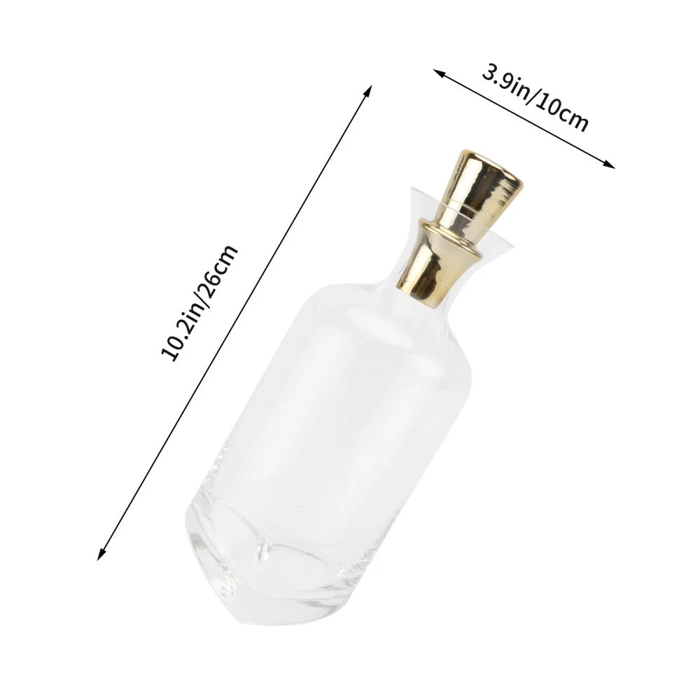 

1Pc Creative Inclined Design Decanter Nordic Style Decorative Glass Decanter