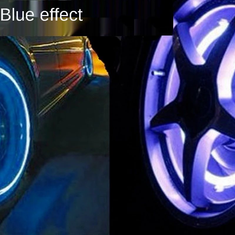

1pc Multicolor Wheel Car Lights Tire Valve Tyres Intelligent Cool Zinc Alloy Lamp Colorful valve Automobile bike decoration
