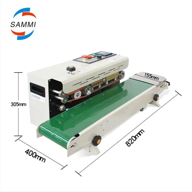 

Free shipping eating plastic PVC bag sealer machine continuous sealer
