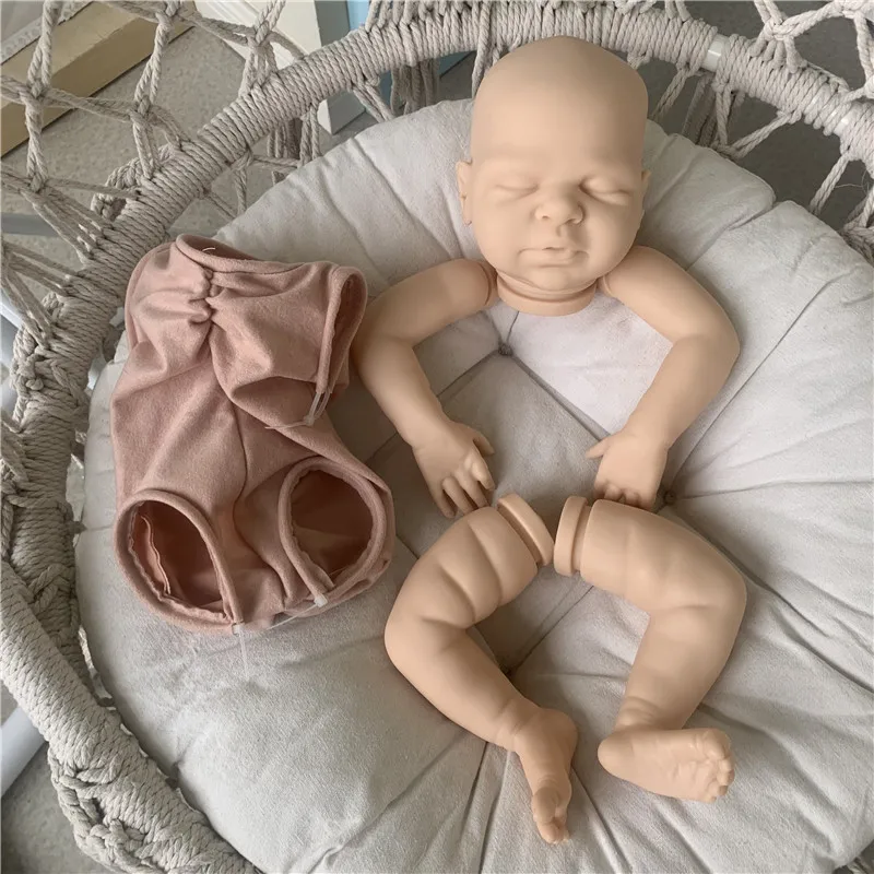 

Новинка, виниловая кукла-реборн Macie 19,5 дюйма, неокрашенные куклы, наборы гибких мягких элементов