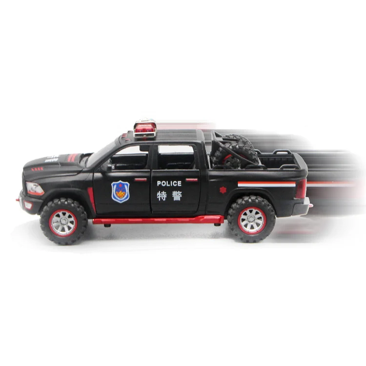 1/32 масштаб Dodge Ram полицейский автомобиль отлитый под давлением из сплава сборная