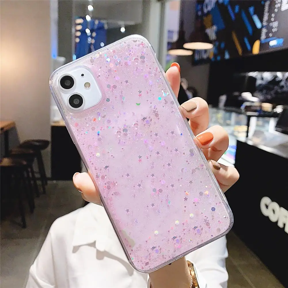 Блестящий чехол для телефона 2LC тонкий мягкий iPhone 11 11Pro Max Pro XS XR X iohone7 8 8Plus IMD |