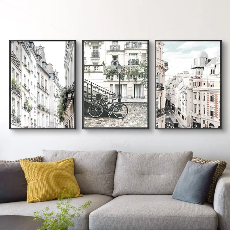 Северная Европа здание пейзаж картины на стену искусство скандинавский Декор