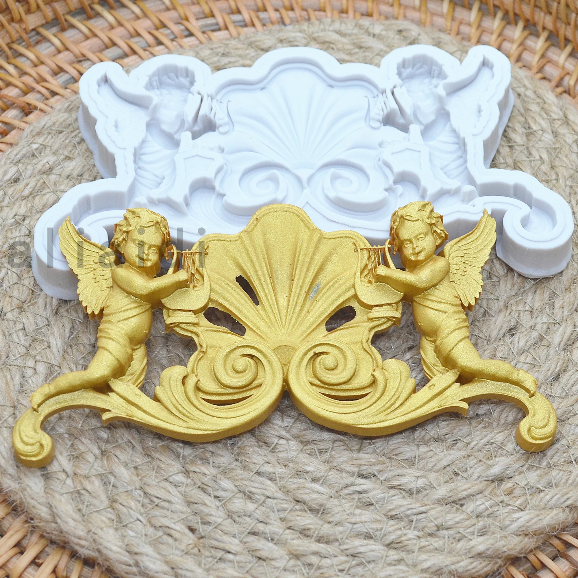 

3D Angel Shaped Cake Decoration Mold Chocolate Candy Baking Tools Silicone Cake Molds For Baking Kitchen Pastry Tools X69