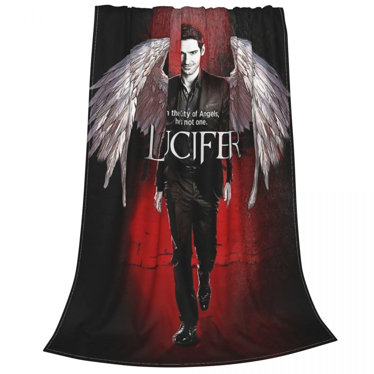 Одеяло Lucifer Blankets из фланели на зиму Tom Ellis напряжение дышащее легкое тонкое покрывало для дивана на открытом воздухе постельное белье.