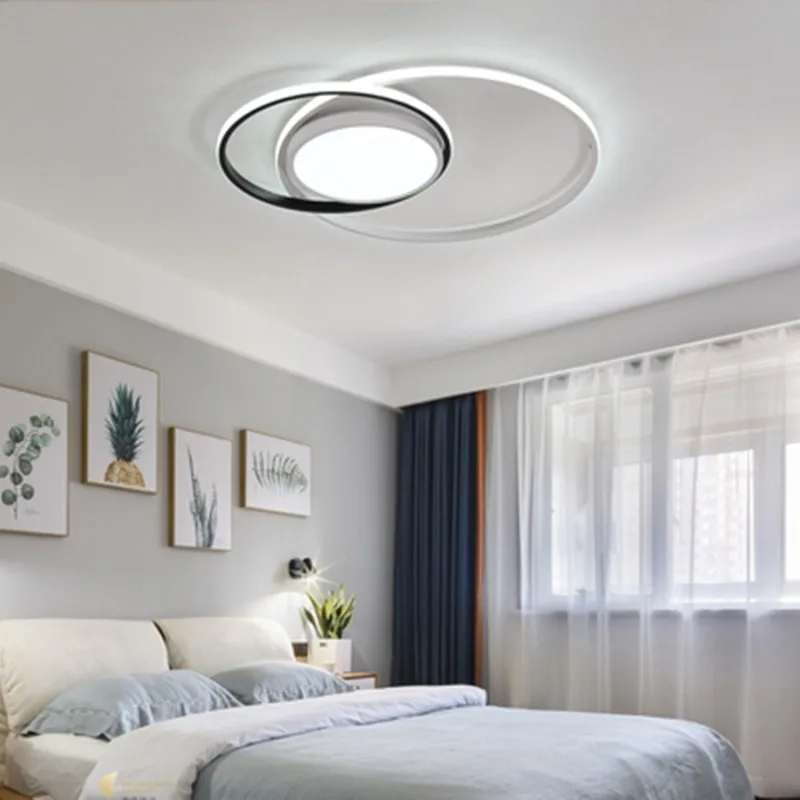 Простые современные светодиодные потолочные лампы для спальни кабинет балкона