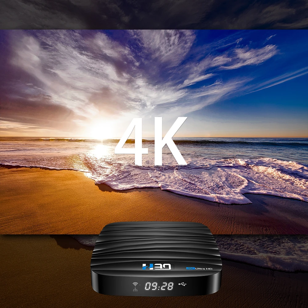 Android TV Box 10 4GB 32GB 64GB 4K H.265 Media Player 3D Video 2.4G 5GHz Wifi Bluetooth Smart Receiver | Электроника