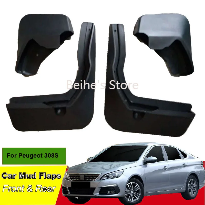 

Tommia For Peugeot 308 2016-2018 Year Car Mud Flaps Splash Guard Mudguard Mudflaps 4pcs ABS Front & Rear Fender
