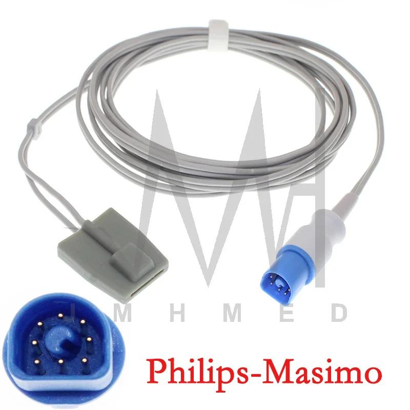3 м 8pin уровень кислорода в крови кабель для Philips Masimo VM4 VM6 VM8 MP20 MP30 MP40 MP50 MP60 MP70 MP90