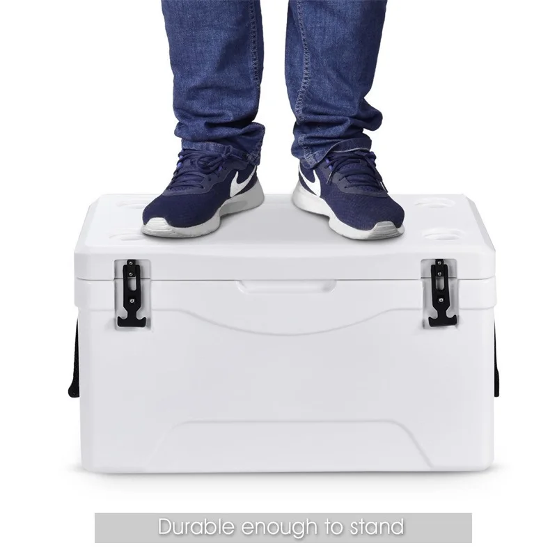 

64 Quart Heavy Duty Outdoor Insulated Fishing Hunting Ice Chest Waterproof Buckets Cool Storage Box OP3242