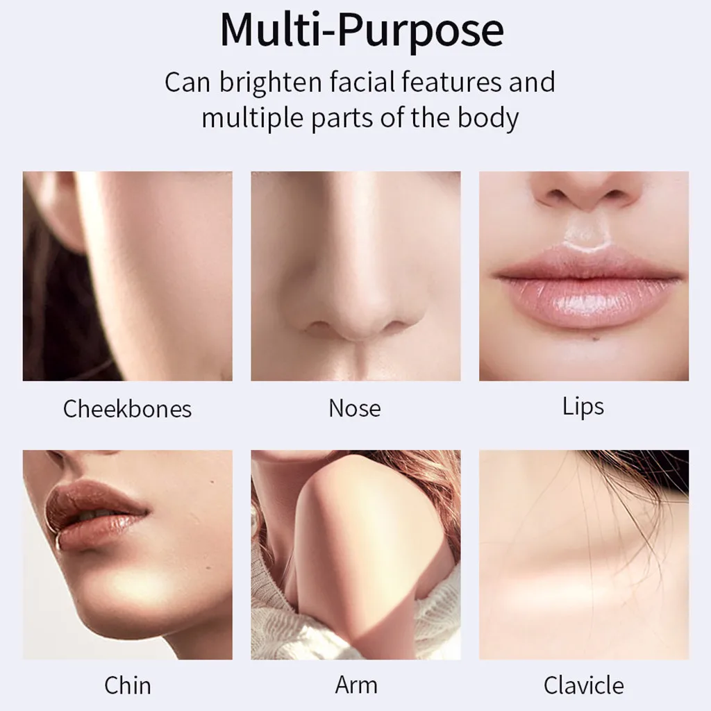 Профессиональный Высокая светильник er ручки макияж пудра один Цвет бронзер