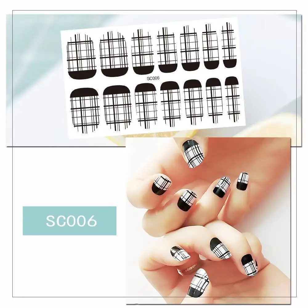 Модные наклейки для ногтей с полным покрытием декоративные материалы дизайна