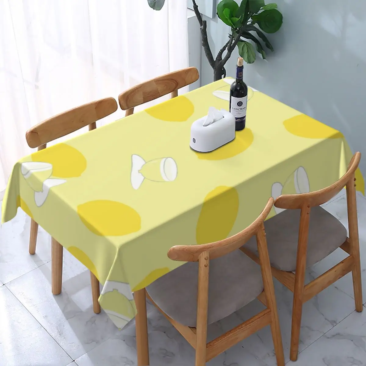 Лимон кафе прямоугольная скатерть для стола домашний обеденный стол домашнего