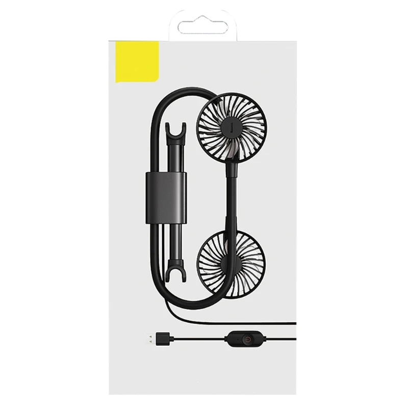

Car Double-head Cooling Fan 12V Air Conditioner 360 Degree Rotation with 1.5M Cable for Front and Rear Seat Accessories