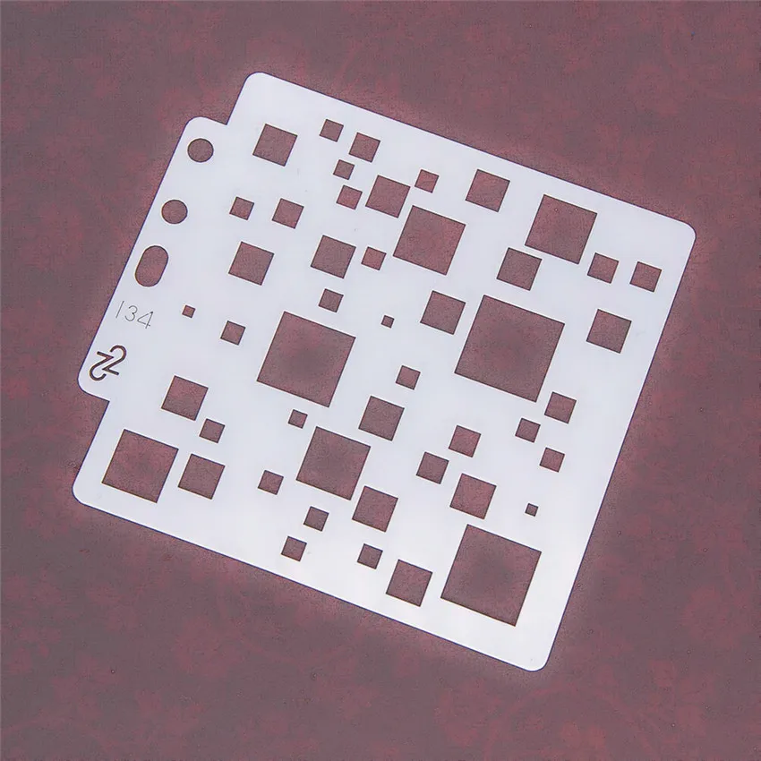 

Плавающий Квадратный шаблон для скрапбукинга, трафареты, Пластиковая форма, щит «сделай сам», торт, полый, украшение, печать, кружевная лине...