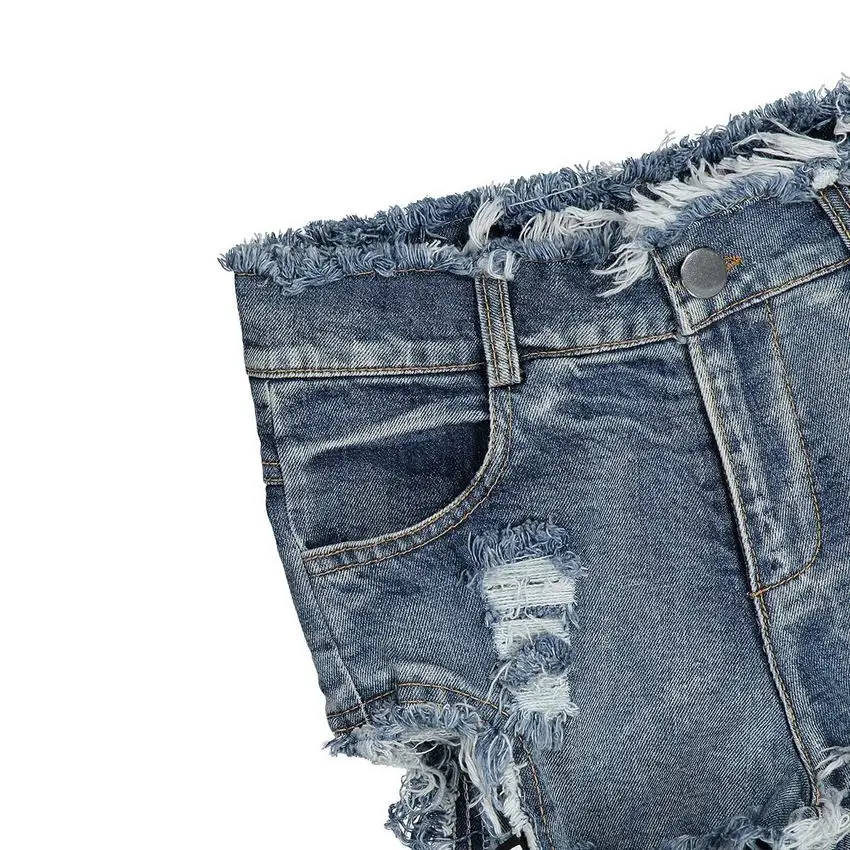 2019 сексуальные бандажные женские джинсовые шорты с завышенной талией