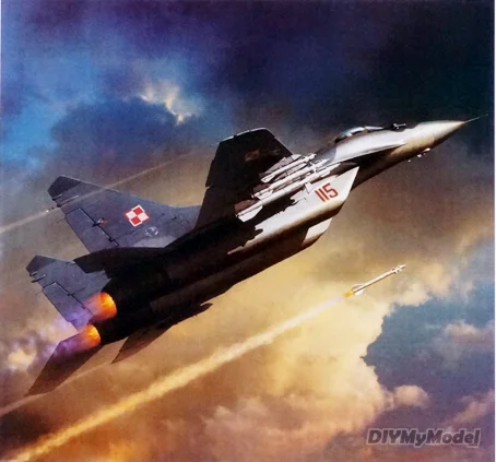 

DIYMyModeI Hot Paper model Airplane toy 1:33 scale Russia Mig 29A Fighter model 3d puzzles handmade Papercraft decorations