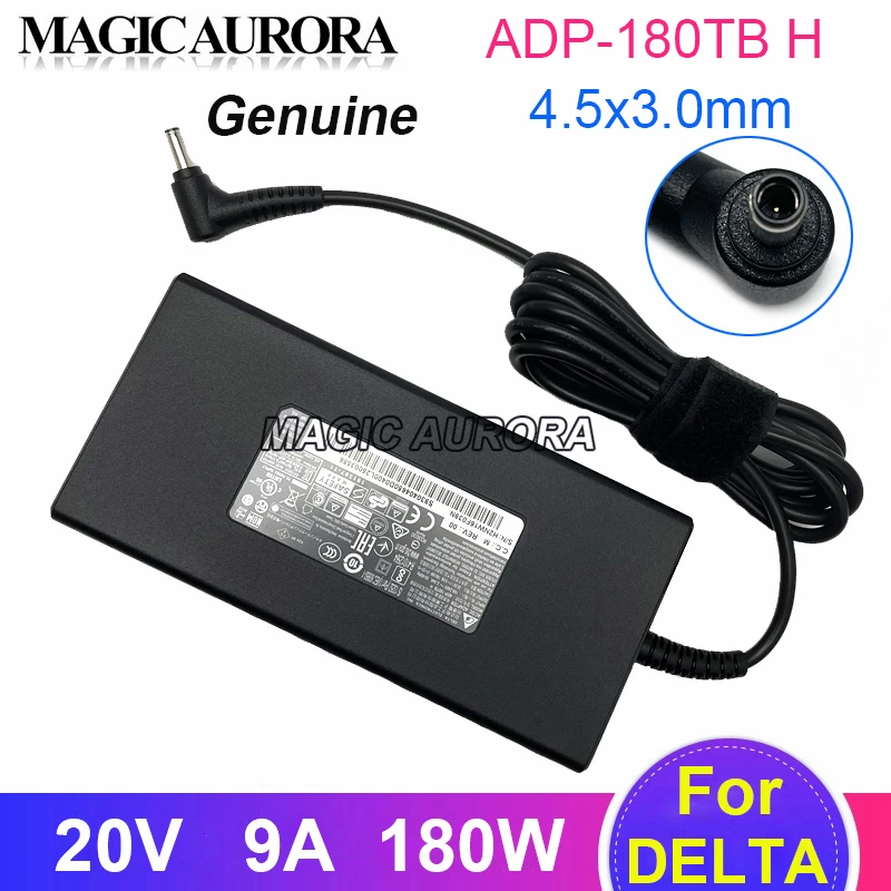 180W 20V 9A ADP-180TB H Delta AC Adapter For MSI GF75 10UEK-046XRU MS-17FS GF75 THIN 10UEK-068TW Gaming Laptop Charger 4.5x3.0mm