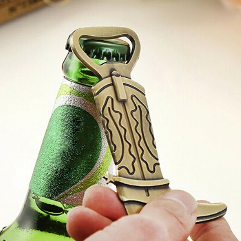 

1pc Creative Retro Cowboy Boot Bottle Opener Metal Opener Birthday Wedding Party Wedding Party Favor Metal Opener Tool Gadget