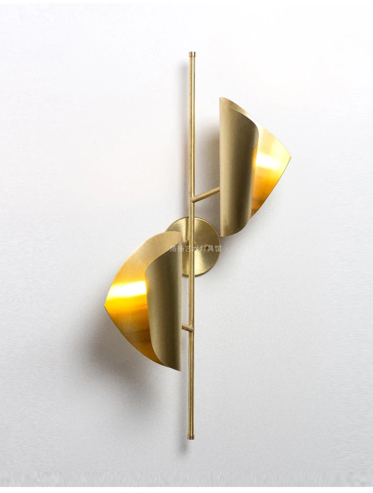 

Nordic minimalist living room background wall lamp designer personality creative bedroom bedside study wall lamp