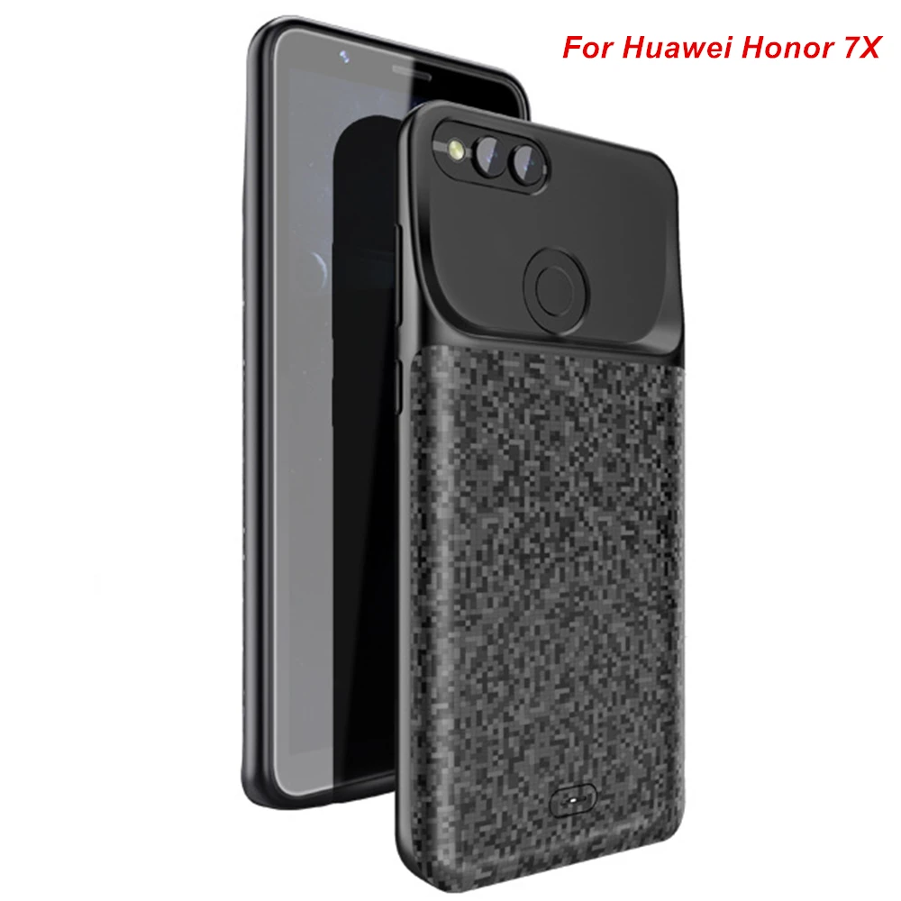 Фото Чехол с аккумулятором 4700 мАч для Huawei Honor 7X чехол подставкой смартфона зарядным Чехол с аккумулятором 4700 мАч для Huawei Honor 7X чехол подставкой смартфона зарядным