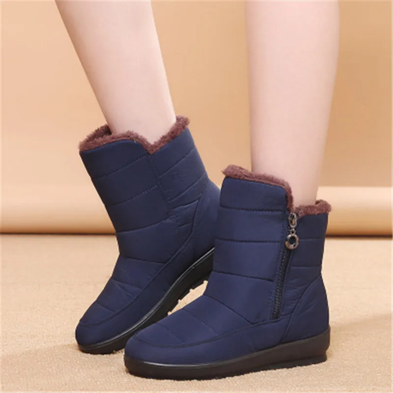Fujin/зимняя хлопковая обувь Женские теплые зимние ботинки Прямая поставка
