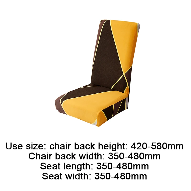

1/2/4/6pcs Elastic Stretch Dining Chair Cover Spandex Wedding Chair Slipcovers Dust-proof Seat Protector For Party Banquet Home