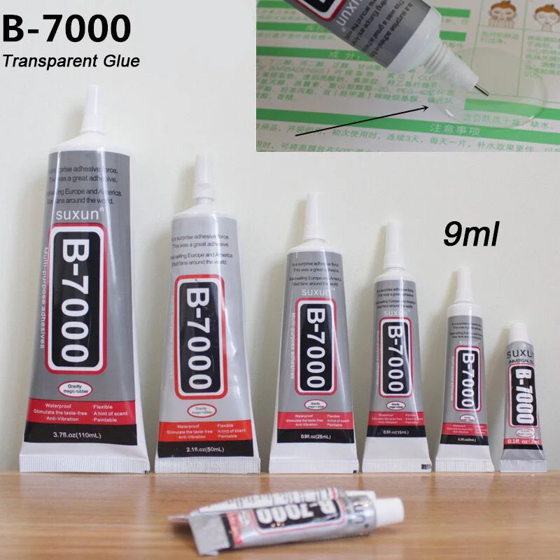 9ML B7000 клей для мобильного телефона, сенсорный экран, суперклей, B-7000, клей для телефона, стекло, клей для ремонта, алмазная бижутерия, сделай сам, клей - Цвет: 9ML